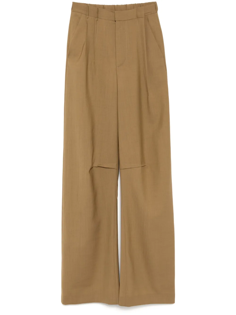 

Брюки с карманами MM6 Maison Margiela, коричневый