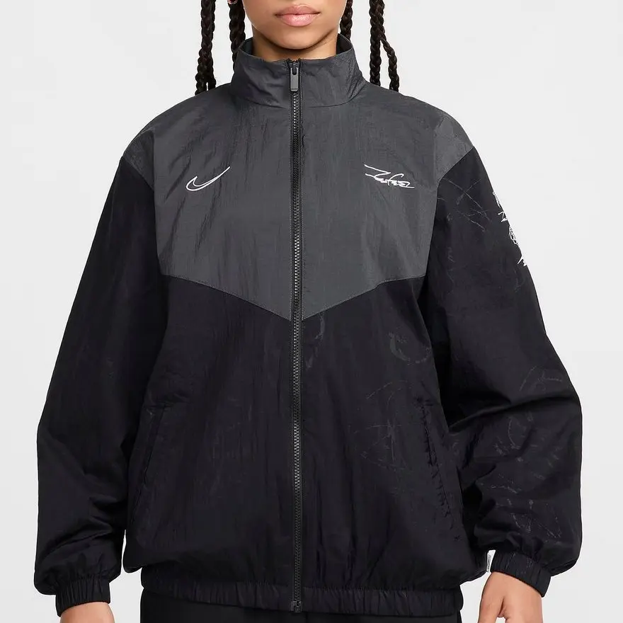 X Futura Женская куртка Breaking Windrunner, азиатские размеры Nike, черный — фото 3