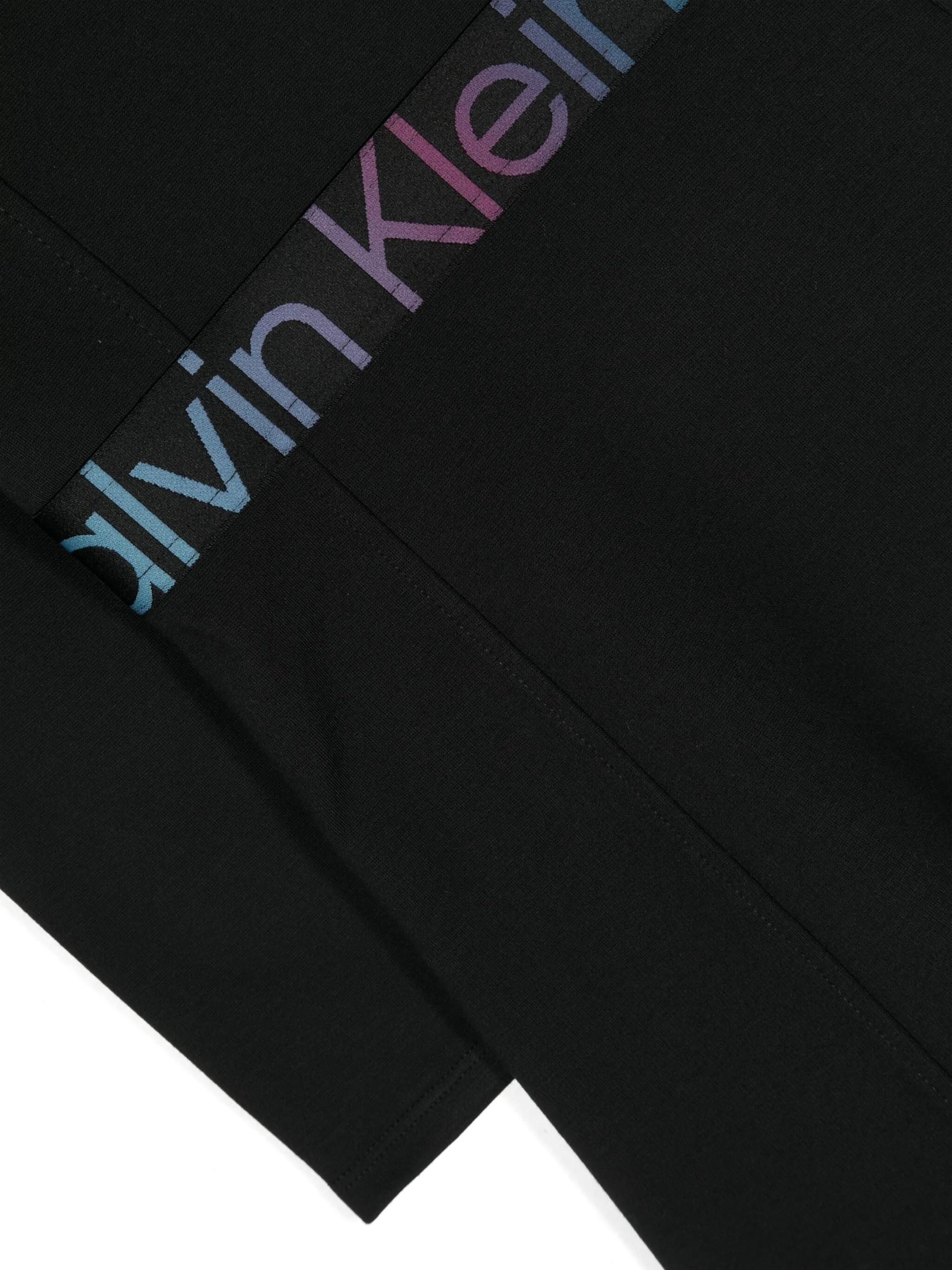 Платье-рубашка А-силуэта с логотипом Calvin Klein Kids, черный — фото 3
