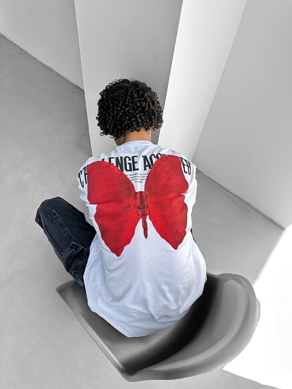 

Футболка Oversize с тисненым принтом Белая ablukaonline, Белый, Футболка Oversize с тисненым принтом Белая ablukaonline