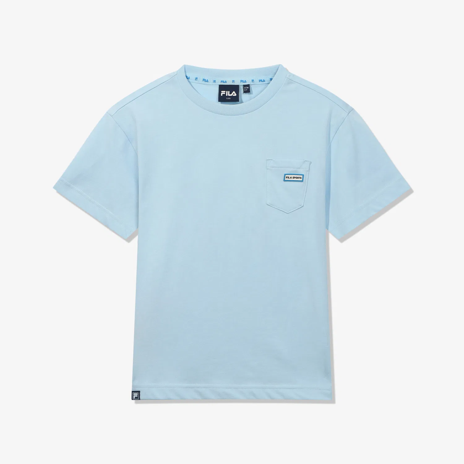 Детская футболка Essential Pocket Wappen тёмно-синяя от Fila Kids