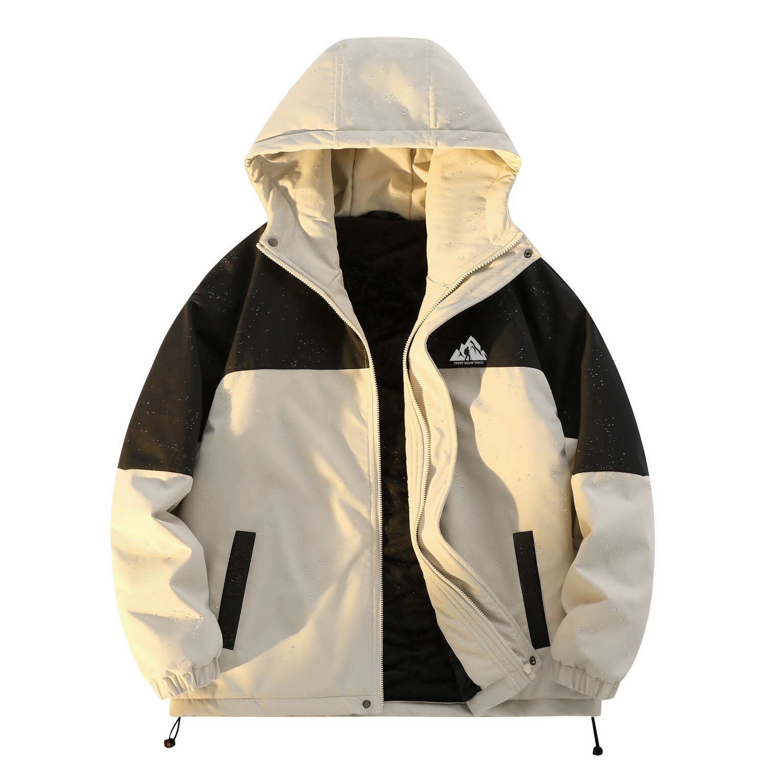 

THREEAGAINTHR33 Пуховик унисекс, Ivory White