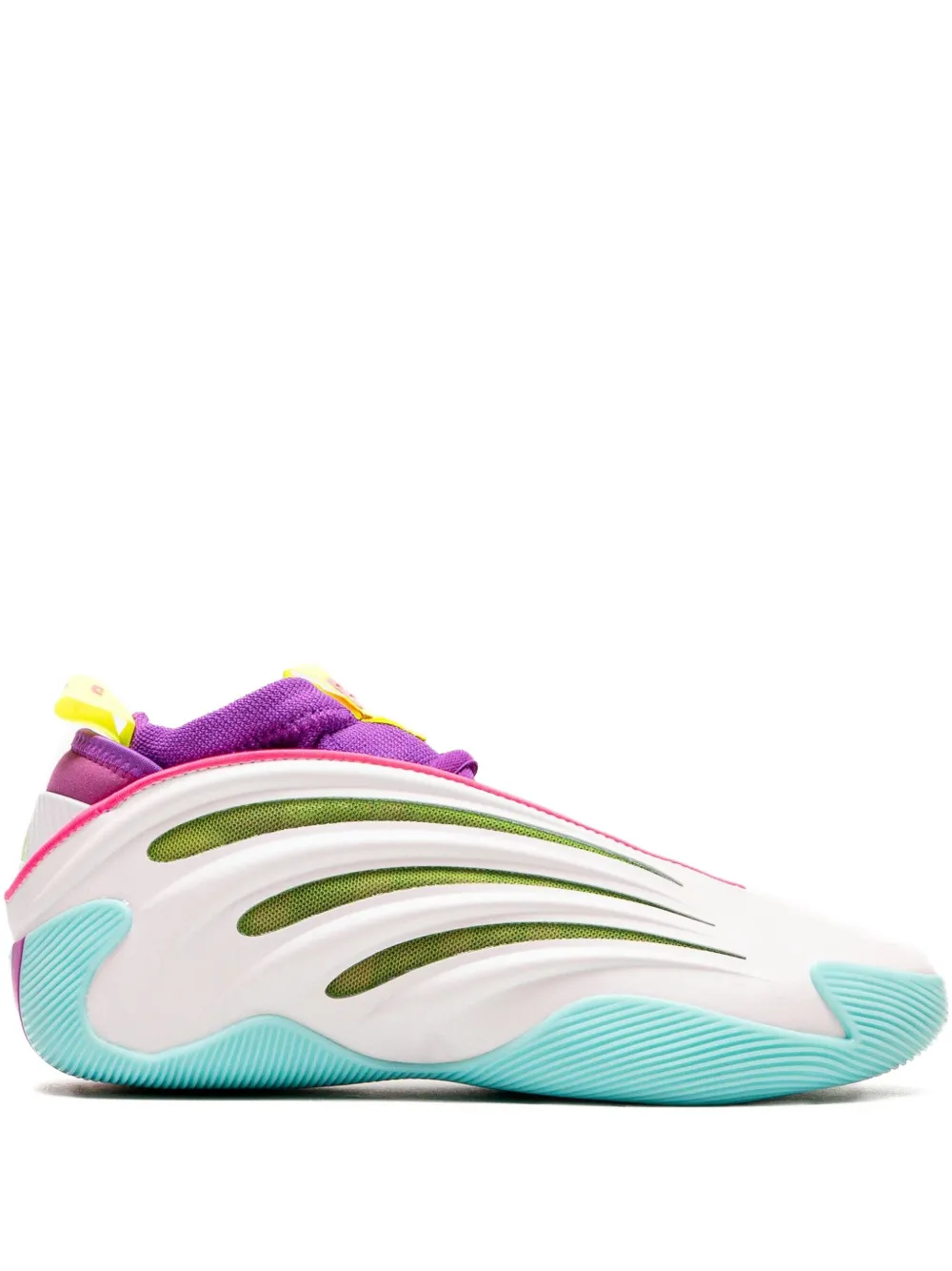 

Кроссовки Harden Vol. 9 White/Lucid Lime/Lucid Pink adidas, белый