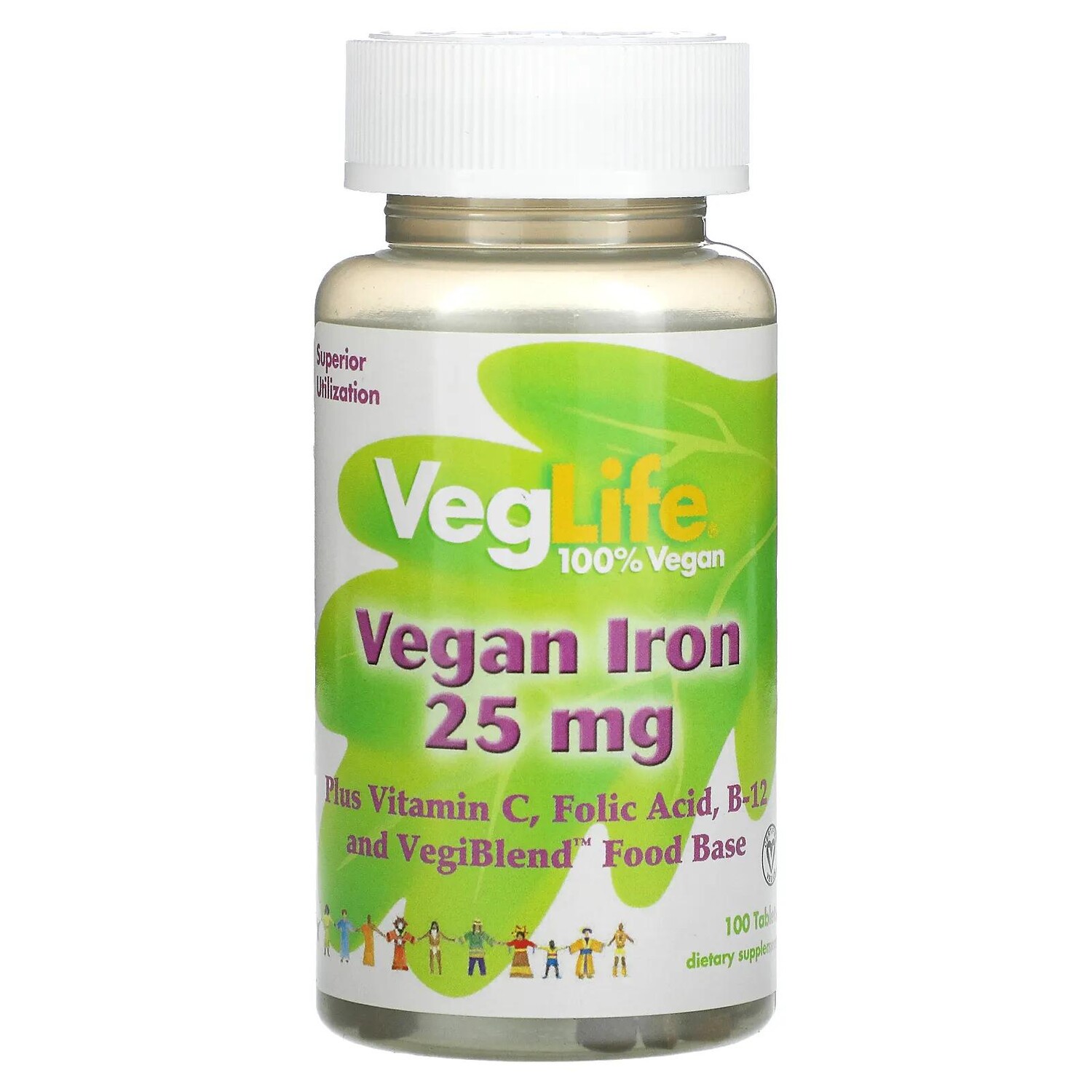 

VegLife Железо растительного происхождения 25 мг 100 таблеток