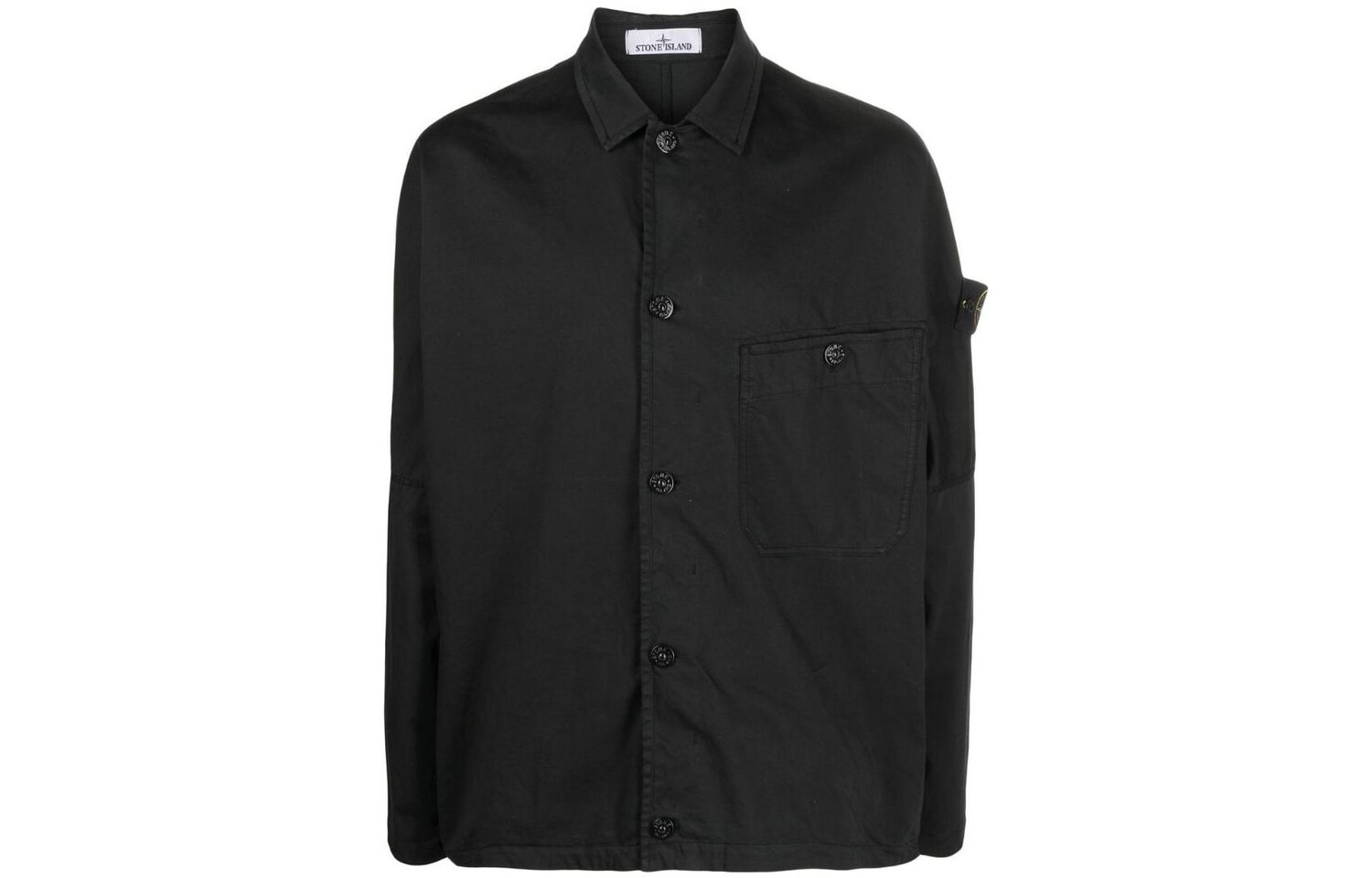 

Куртка мужская Stone Island с карманом и нашивкой, черный