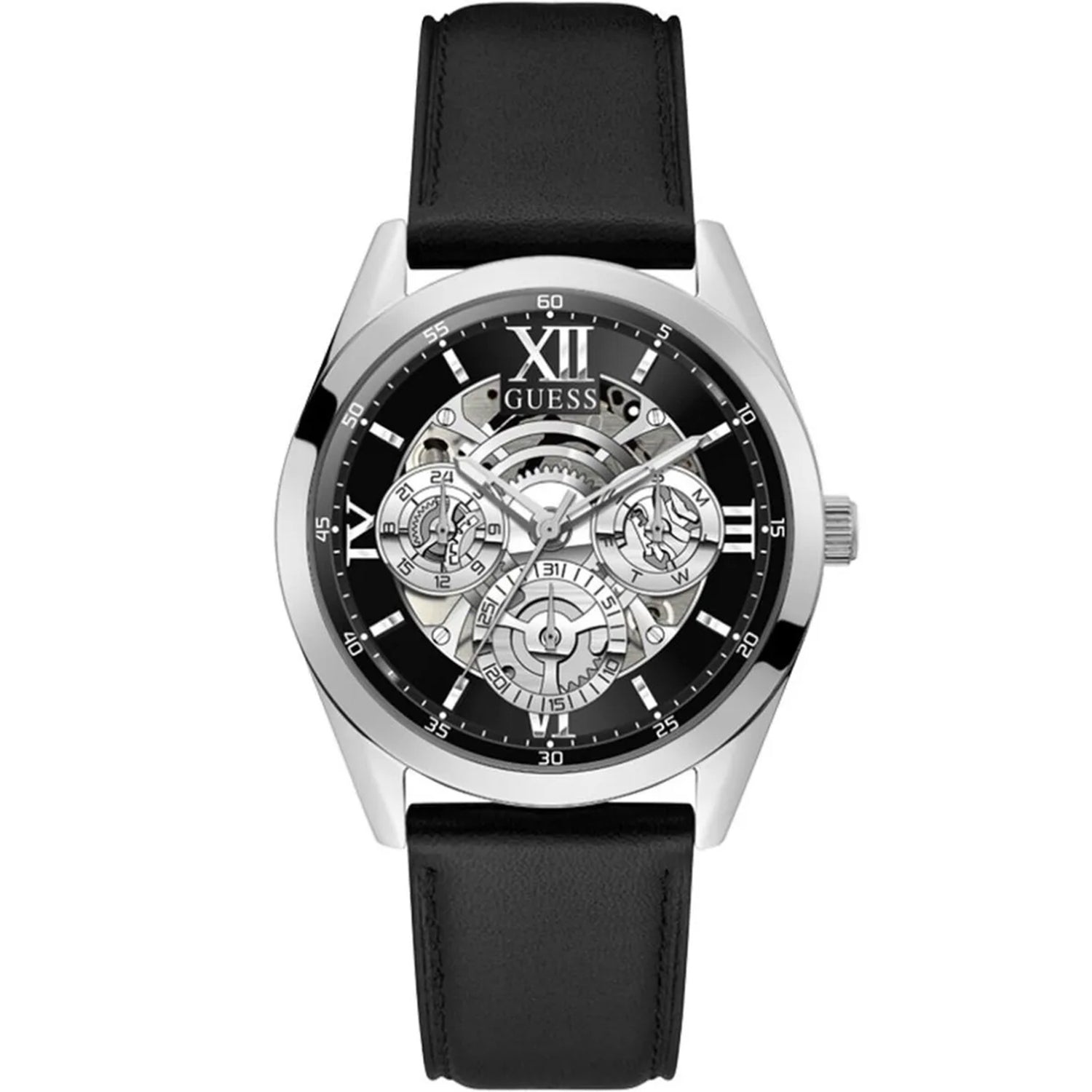 

Мужские классические часы Guess с серебряным циферблатом