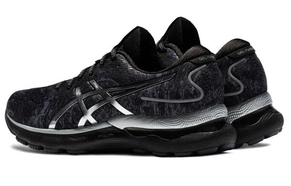 Кроссовки гель нимбус 24 платина Asics, черный — фото 4