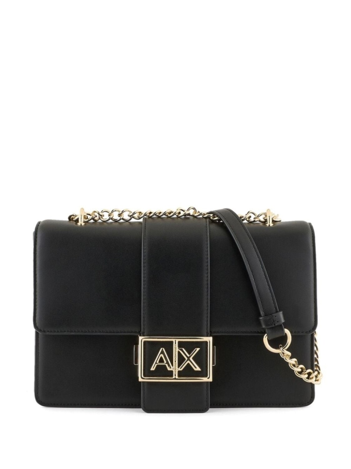 

Armani Exchange сумка через плечо с металлическим логотипом, черный