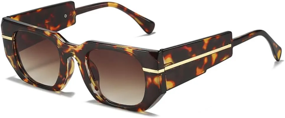 

Женские солнцезащитные очки в стиле ретро с широкими дужками, мужские солнцезащитные очки с защитой от УФ-излучения UV400, женские солнцезащитные очки MTZJH, Leopard