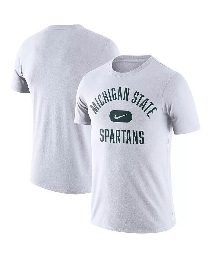 

Мужская белая футболка Michigan State Spartans Team Arch Nike
