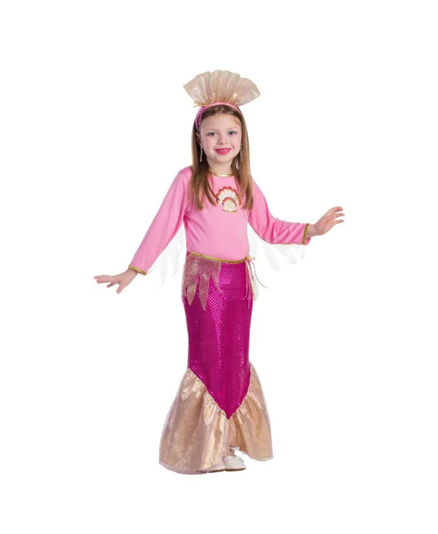 Детский костюм русалки Dress Up America, фуксия