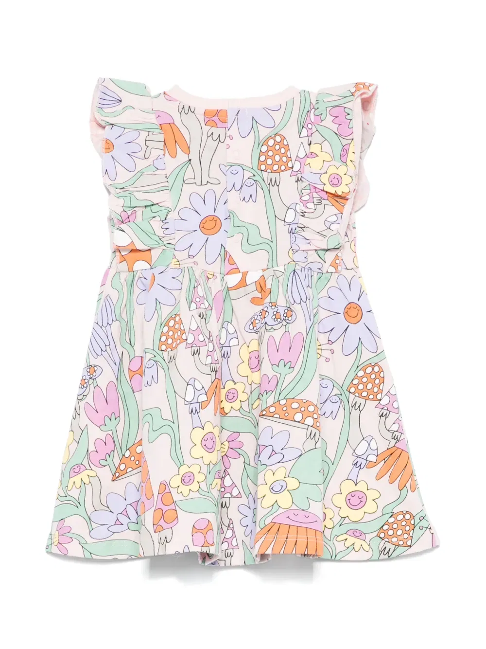 Платье с цветочным принтом Stella Mccartney Kids, розовый — фото 2