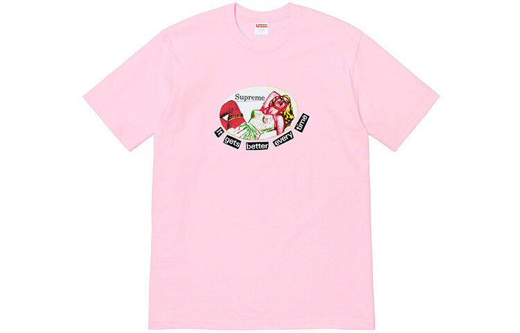

Футболка унисекс Supreme, розовый