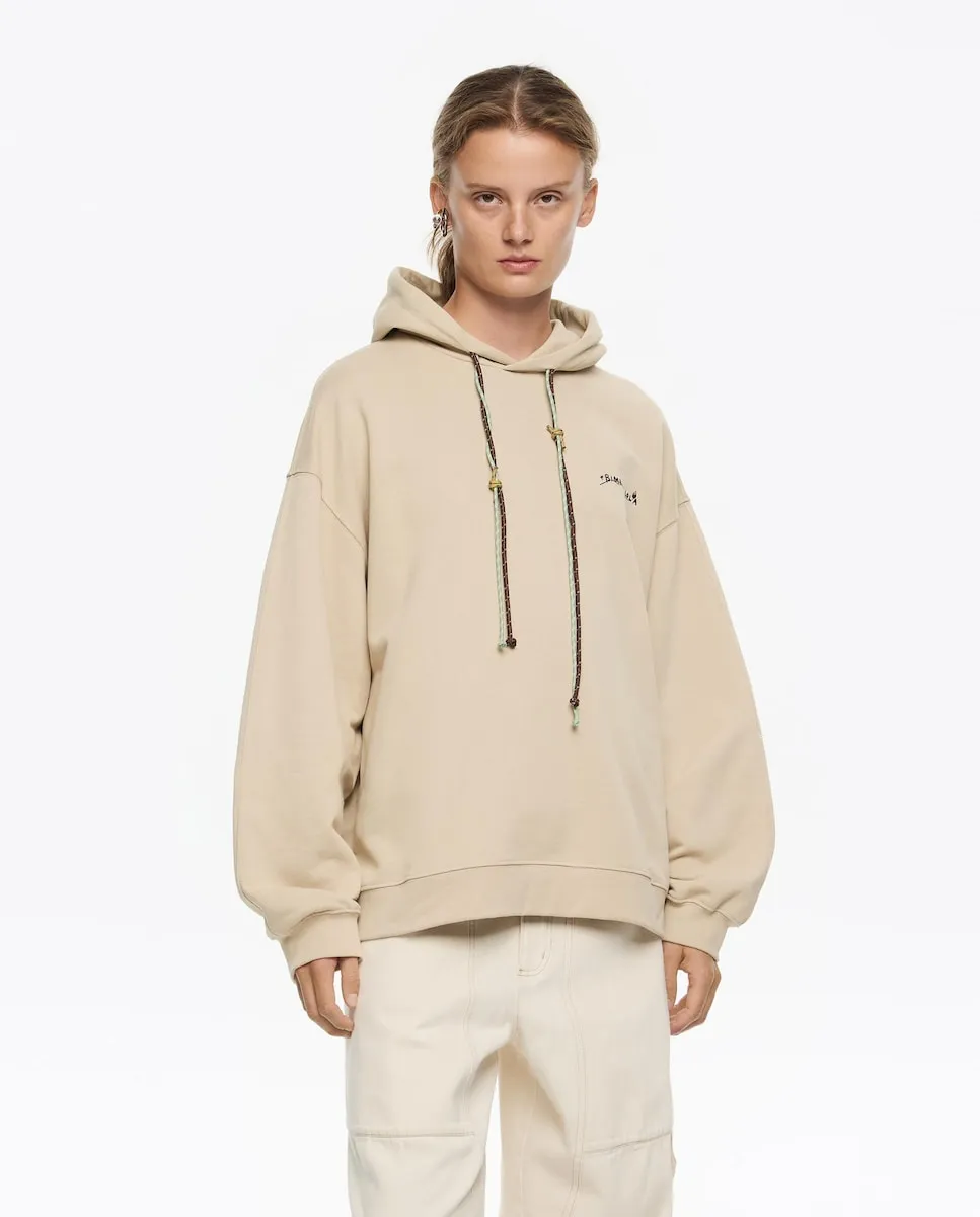 

Женская толстовка с капюшоном и вышитым логотипом Bimba y Lola, бежевый