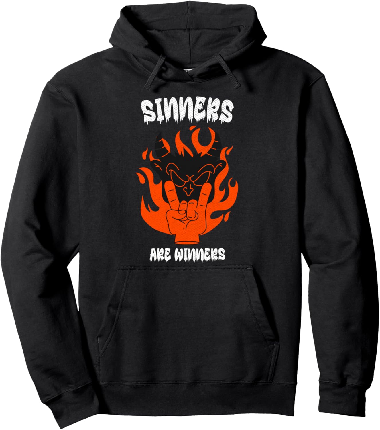 

Худи Sinners Winner Pair Sinners Are Winners Gift Co, черный