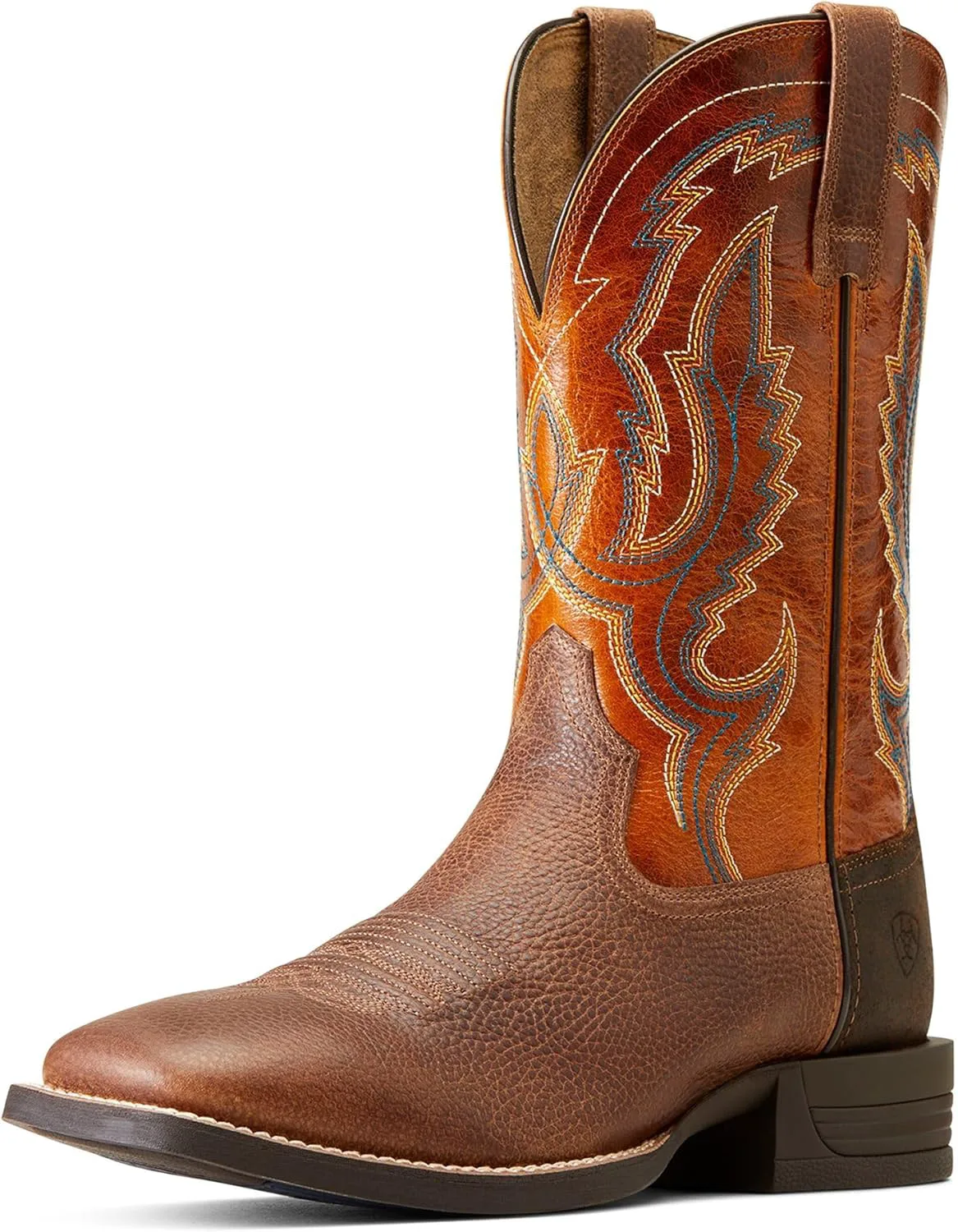 Мужские вестерн-сапоги Ariat Steadfast, коричневый/оранжевый — фото 4