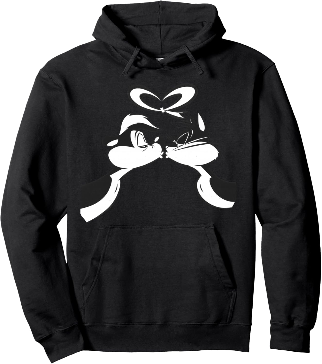 

Американская толстовка Looney Tunes Pepe Le Pu Valentine Kiss 01 WhiteH, черный