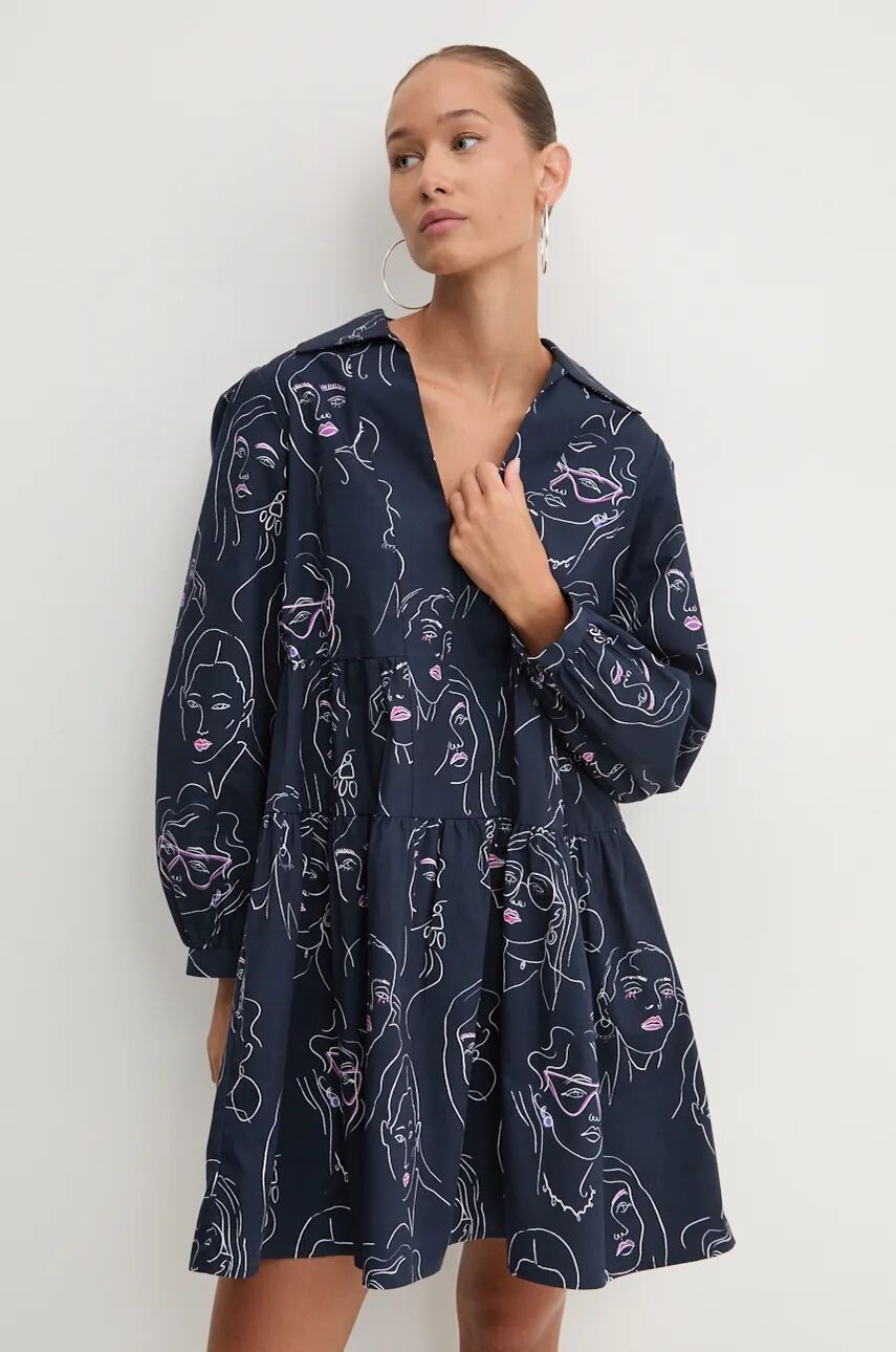 

Платье Desigual LOUISVILLE из хлопка, темно-синий