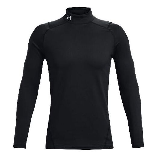 

Футболка coldgear fitted mock long sleeve t-shirt 'black' Under Armour, черный