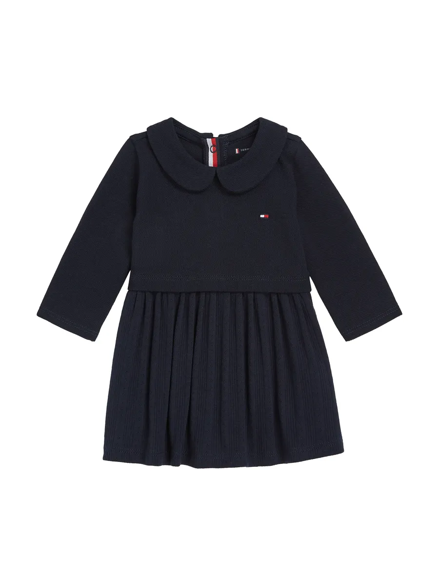 

Трикотажное платье Tommy Hilfiger "PIQUE POINTELLE REGULAR DRESS LS", малыш до 2 лет, цвет Desert Sky