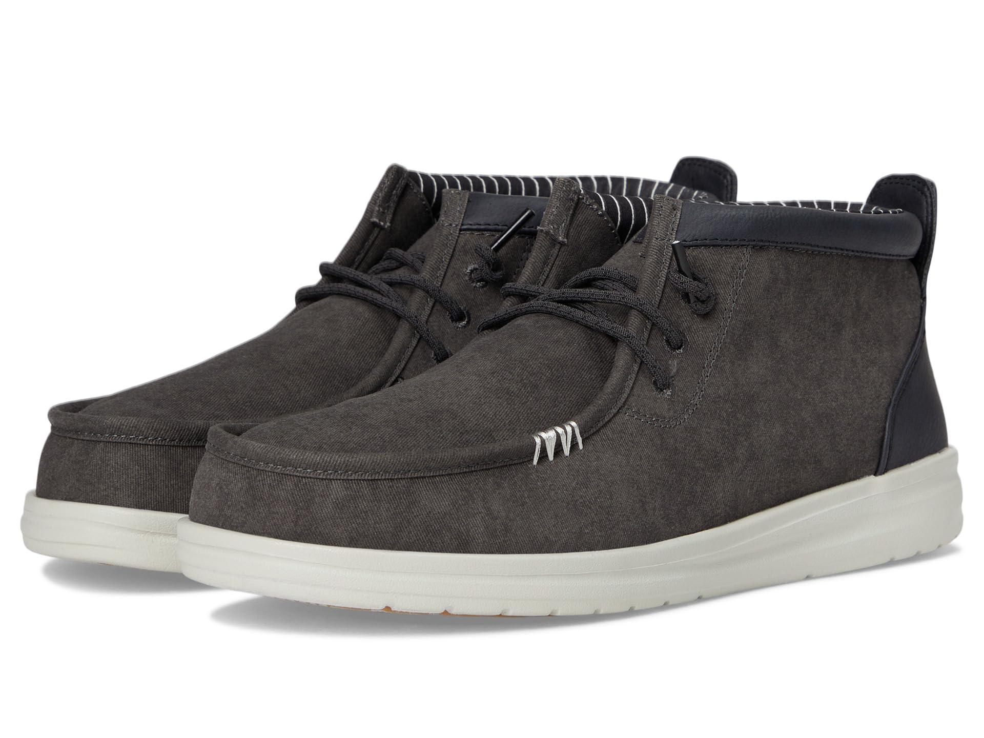 

Лоферы Hey Dude Wally Mid Gripr Vin Classic, цвет Black Oyster/Black