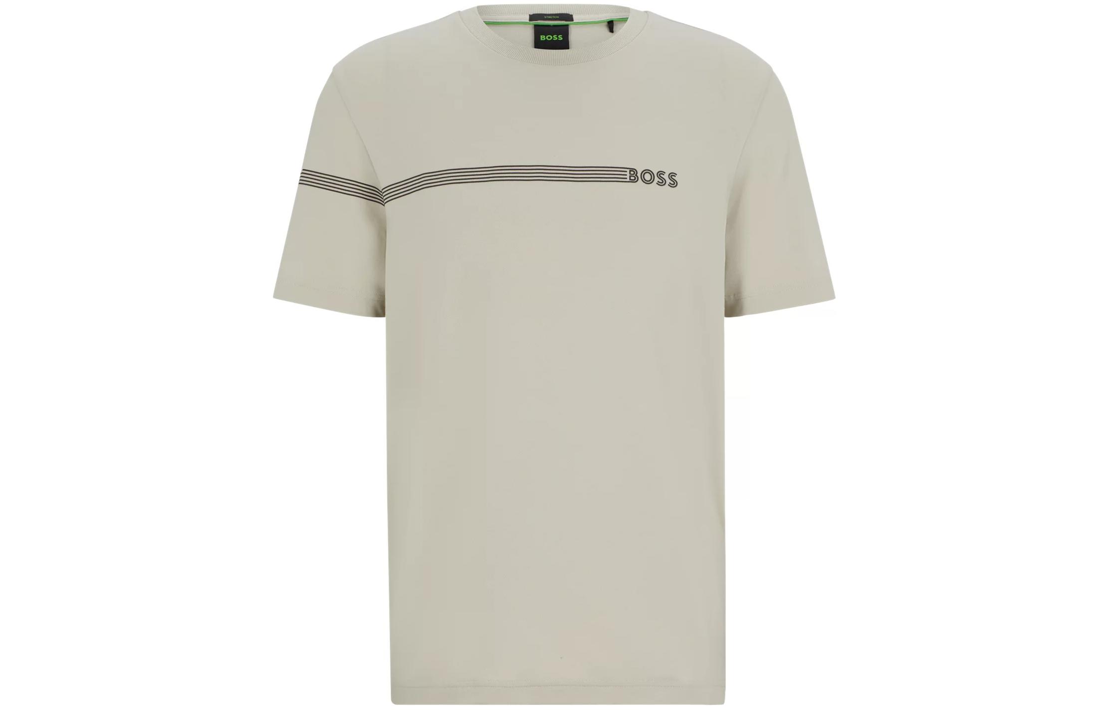 

Босс логотип детализированный свитшот T-shirt HUGO BOSS, светло-бежевый