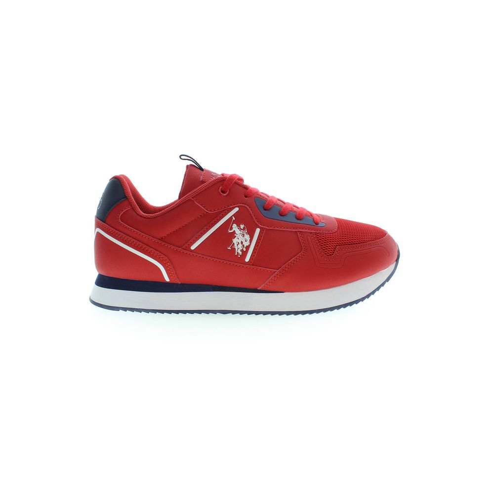 

Красные кроссовки из полиэстера U.S. Polo Assn., красный