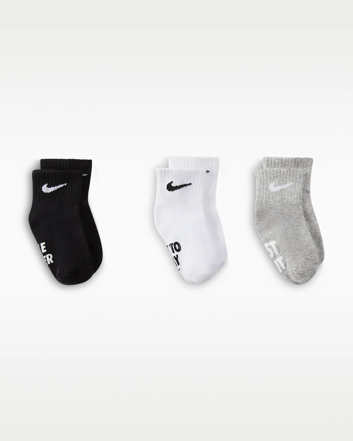 Носки детские Nike Verbiage Gripper Socks (3 пары), White — фото 2