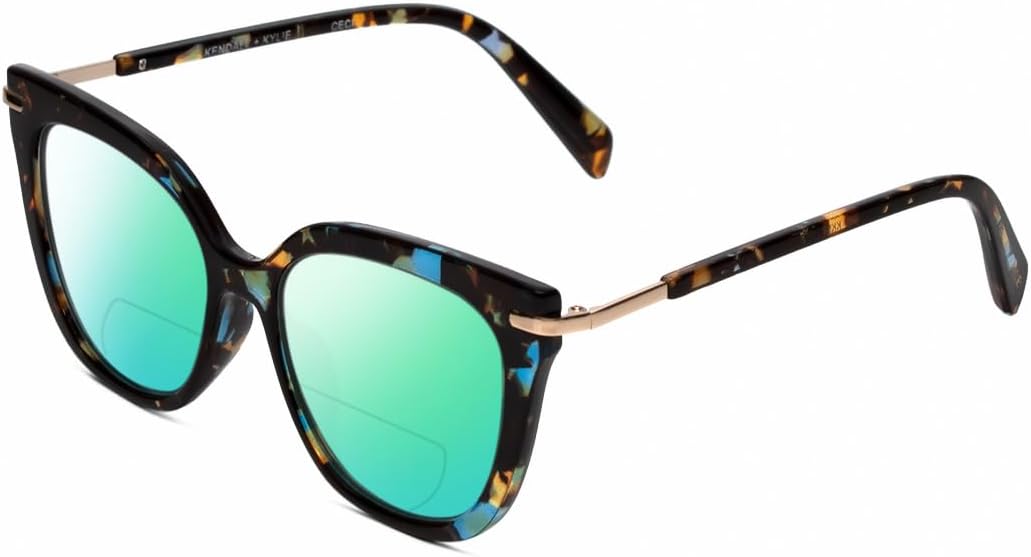 

Солнцезащитные очки для чтения Calabria K+K CECI Cat Eye Polarized BiFocal Reading Sunglasses Blue Tortoise Havana Women Trendy Sunnies Sun Glasses Readers, Blue Demi Tortoise Havana/Green Mirror Lens