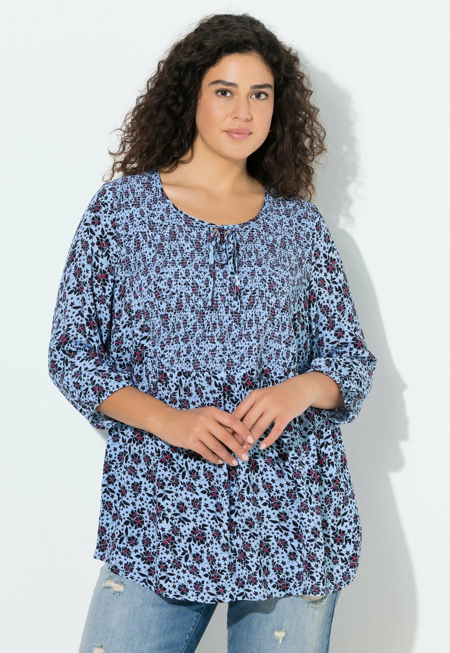 

Блуза Ulla Popken Blouse, Sky Blue/Light Blue