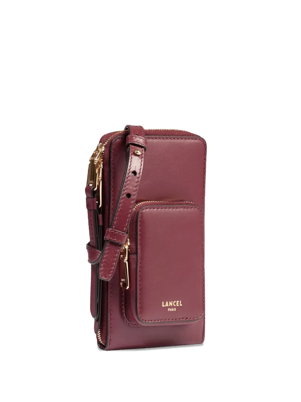 

Мини-сумка-оригами с карманом на молнии Lancel, красный