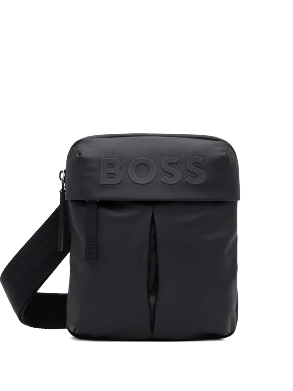 

Сумка на плечо с тисненым логотипом BOSS, черный