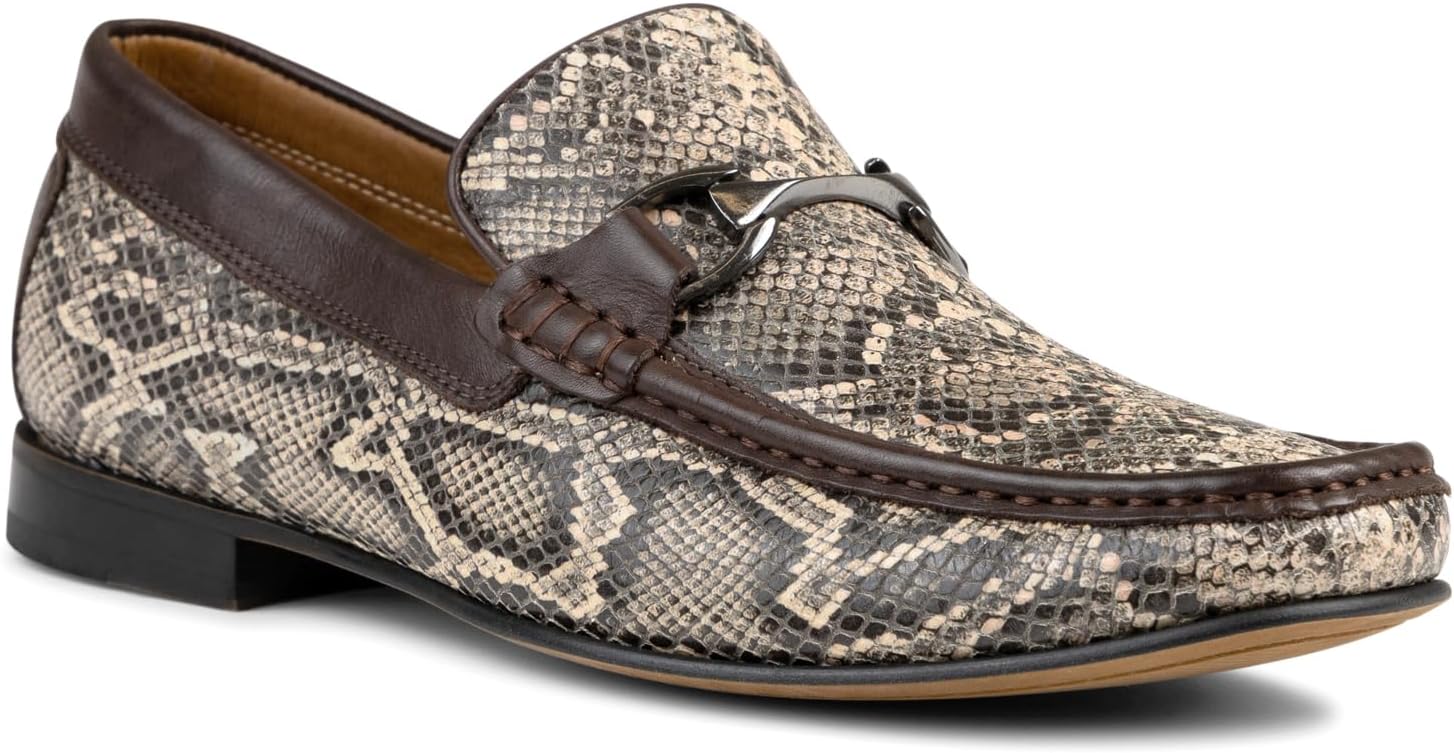 Мужские кожаные лоферы Donald Pliner Dannie Slip-On - с приподнятым каблуком, классические туфли-лоферы для мужчин, стелька из пены с эффектом памяти, кожаная обувь для мужчин Donald J Pliner, темно-коричневый — фото 2