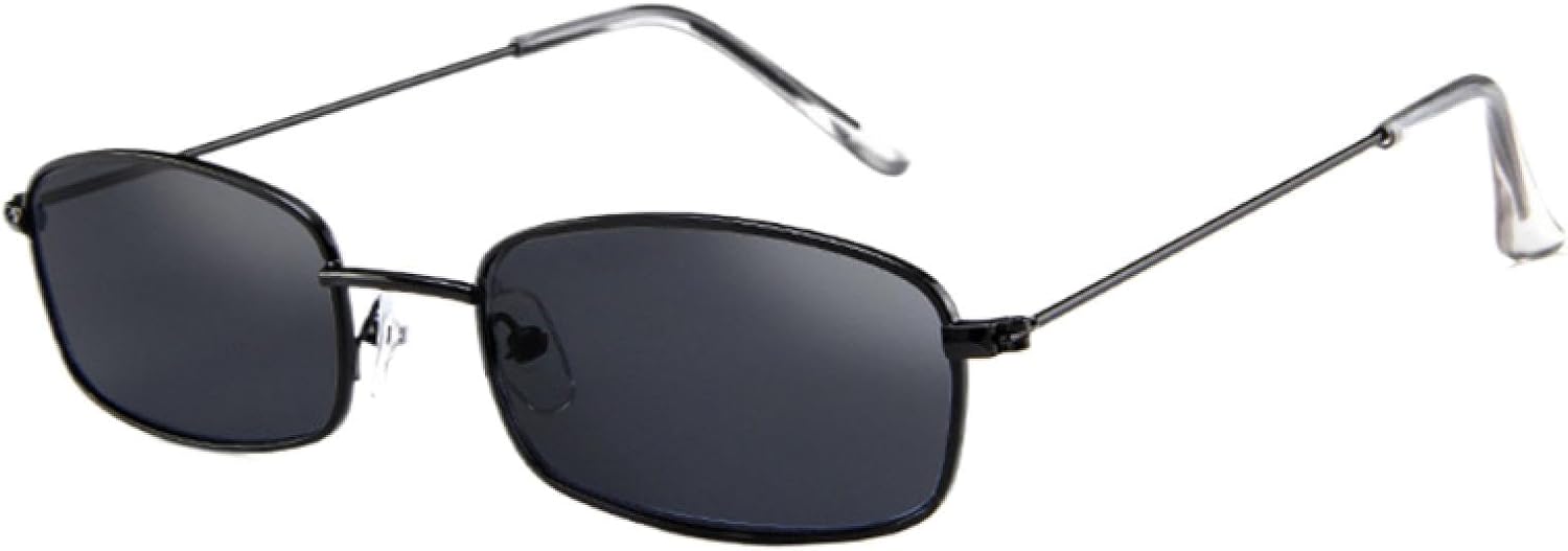 

Солнцезащитные очки с защитой от УФ-излучения UV400 | Металлическая оправа, прозрачные линзы | Для женщин и мужчин, для занятий спортом на открытом воздухе и вождения DSVIGF, 03 Black-gray