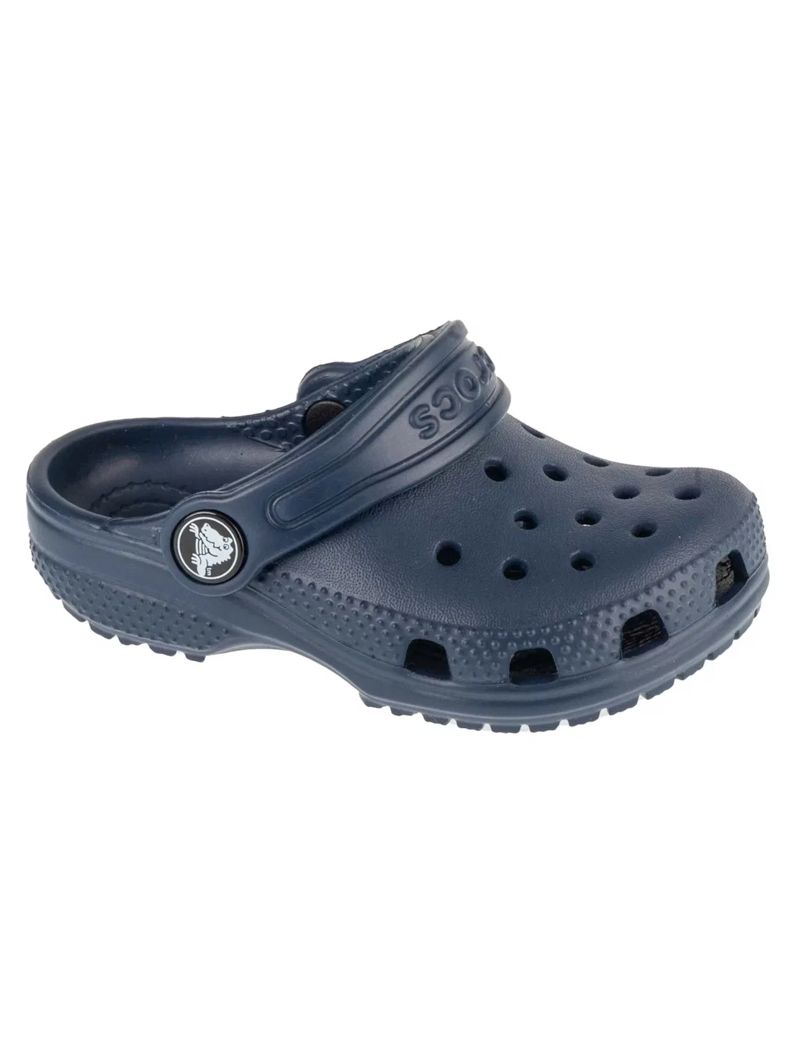Сандалии Crocs Classic Clog Kids T темно-синего цвета