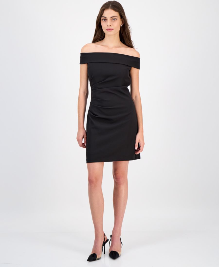 

Женское мини-платье с открытыми плечами Sam Edelman, Black