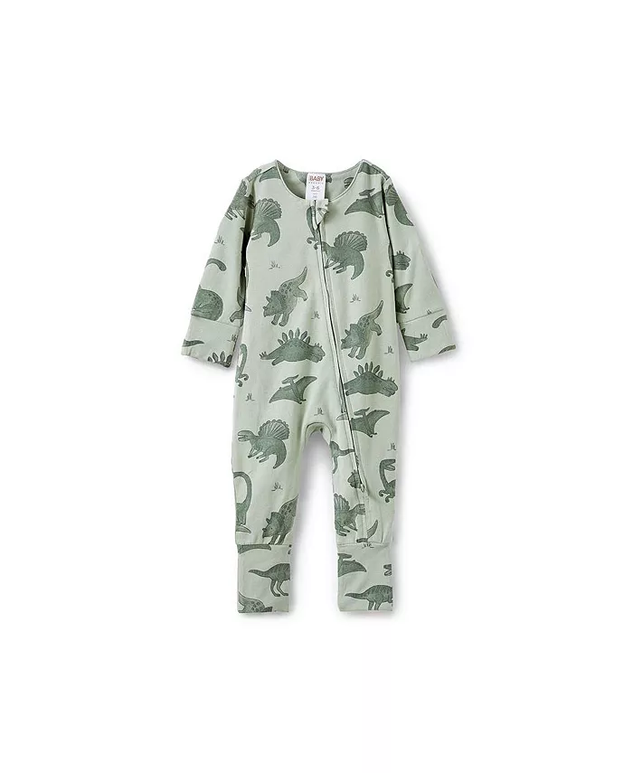 

Комбинезон с длинным рукавом и молнией Billie для мальчиков COTTON ON, зеленый
