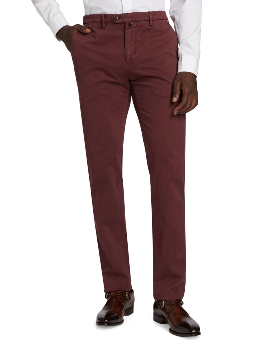 

Брюки из эластичного хлопка Kiton, цвет Bordeaux