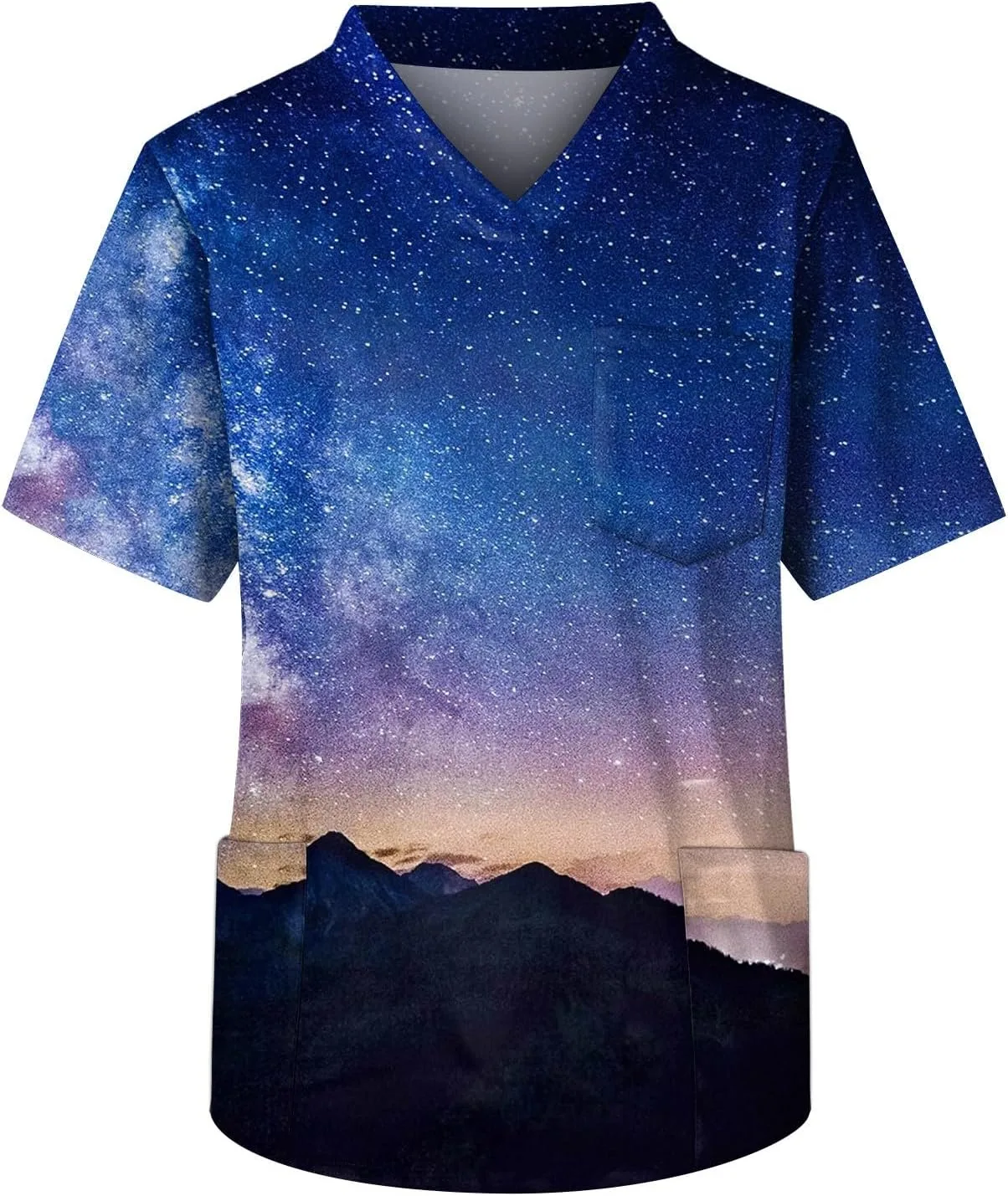 

Мужская летняя футболка V-образного выреза с карманом, S-5XL