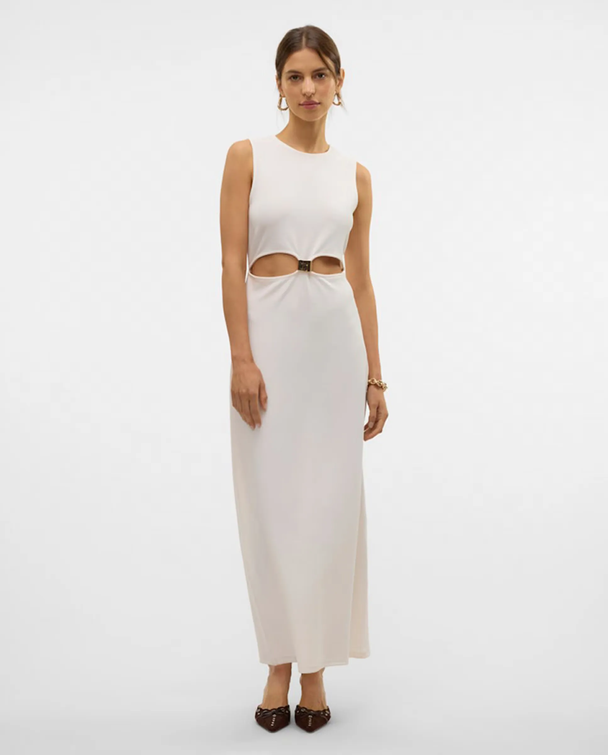 

Длинное платье с рукавом реглан Vero Moda, белый