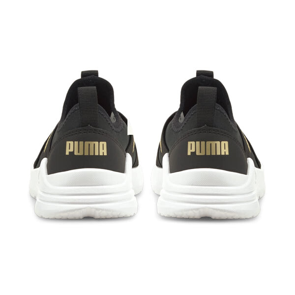 Кроссовки wired run slip-on 'black team gold' Puma, черный — фото 4