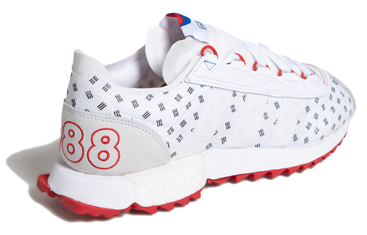 Кроссовки Adidas Originals SL Lifestyle Unisex, белый/красный — фото 2