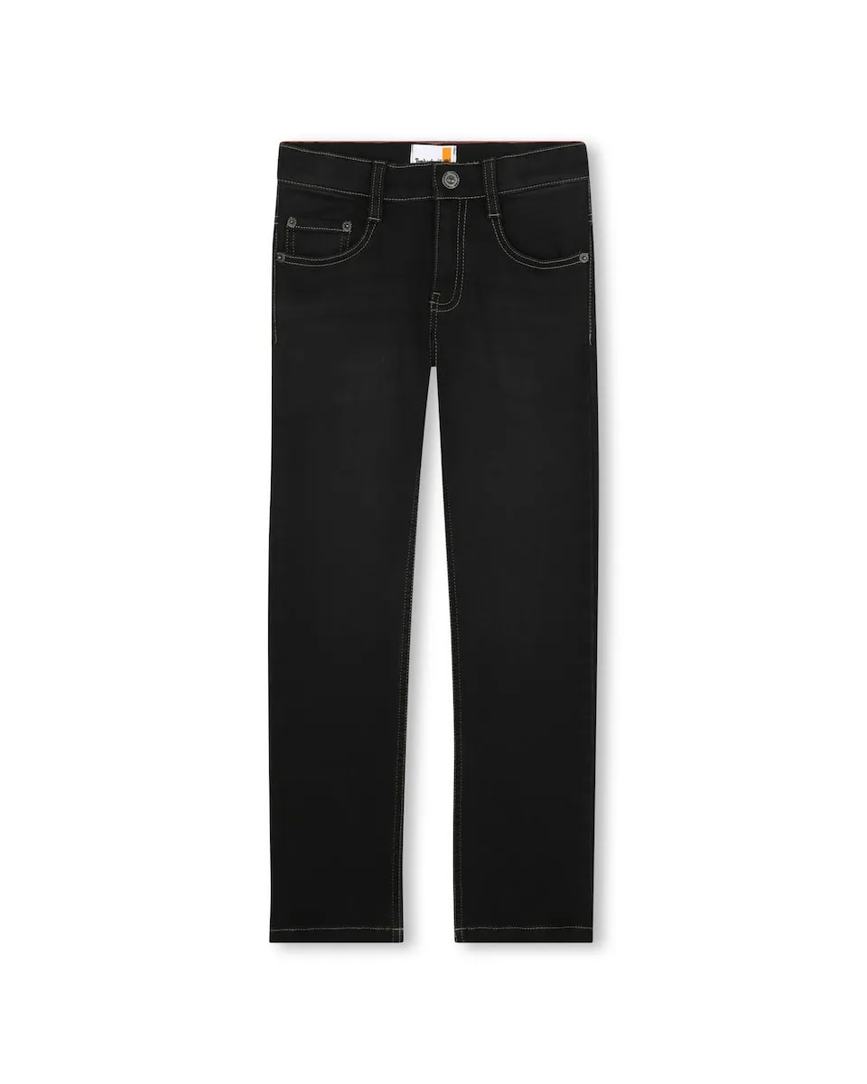 

Детские джинсы черного цвета Timberland