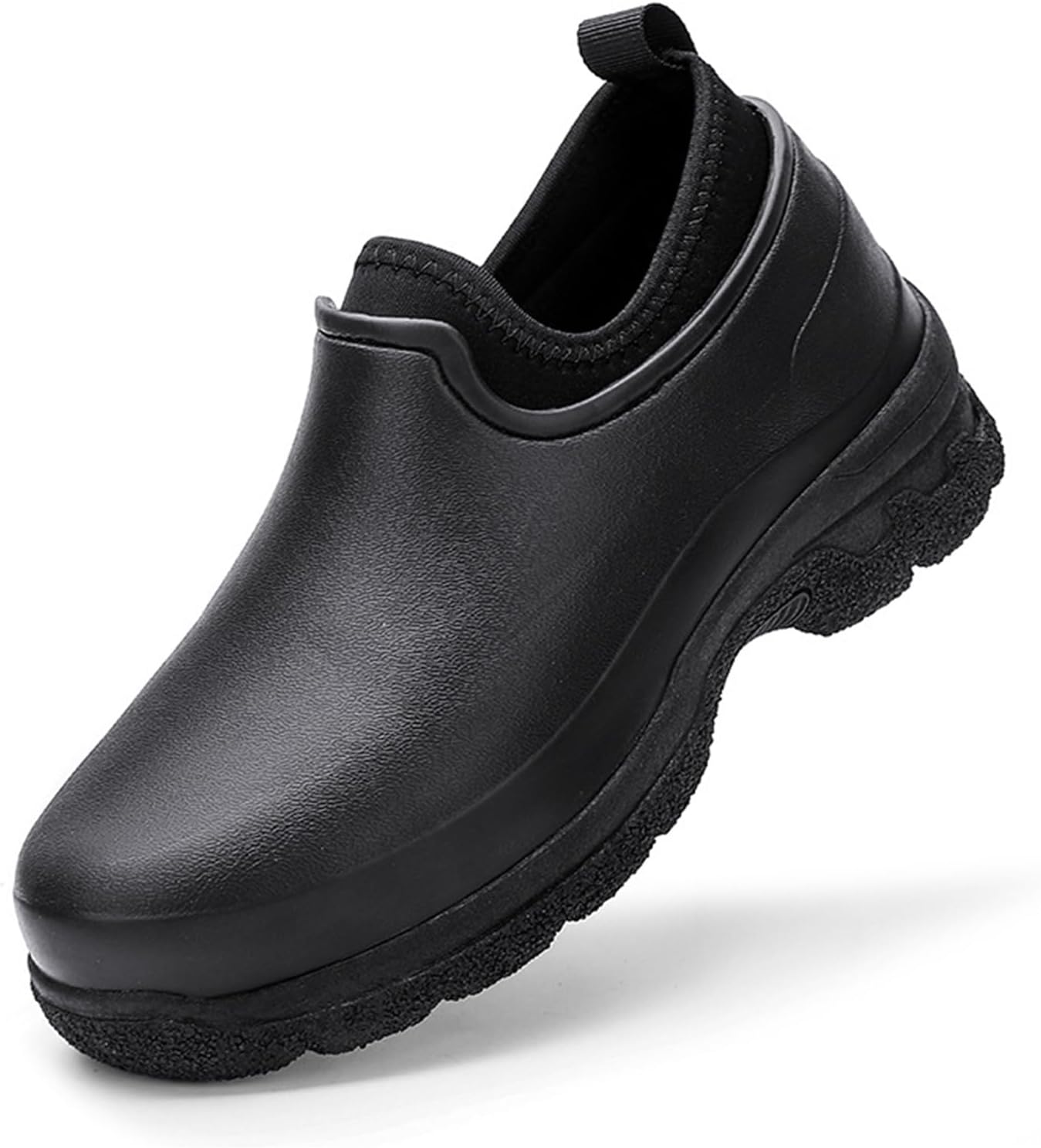 

Мужские резиновые сапоги JiuQing, рыбацкая обувь на платформе, нескользящие резиновые ботинки для поваров и работы в саду, черный