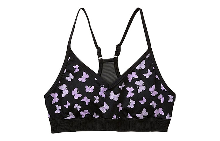 

Женский бюстгальтер Victoria's Secret, цвет Black butterfly print