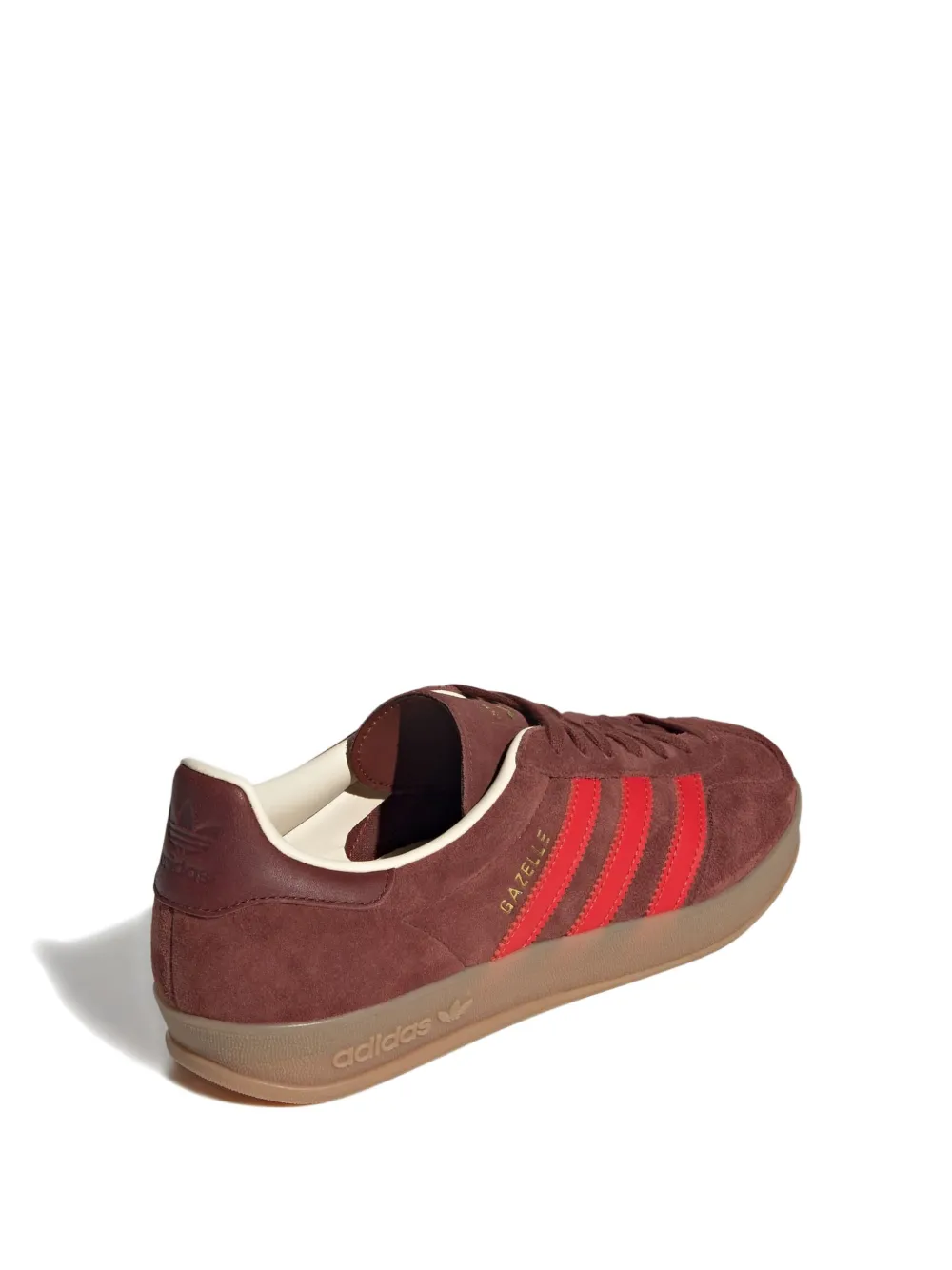 Кеды Gazelle Indoor с тремя полосками Adidas, коричневый — фото 3