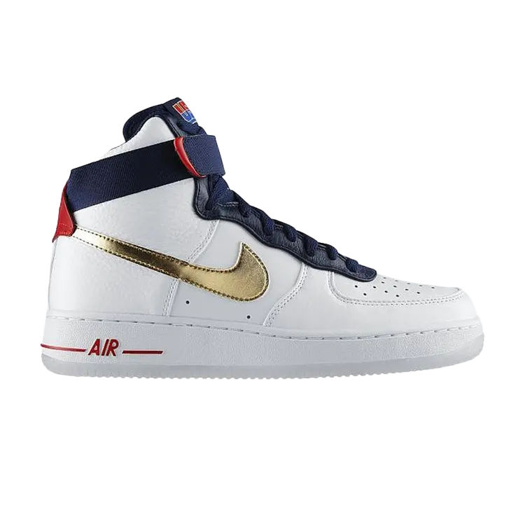 

Кроссовки Nike Air Force 1 High Premium 'USA Olympic', белый, Белый;серый, Кроссовки Nike Air Force 1 High Premium 'USA Olympic', белый