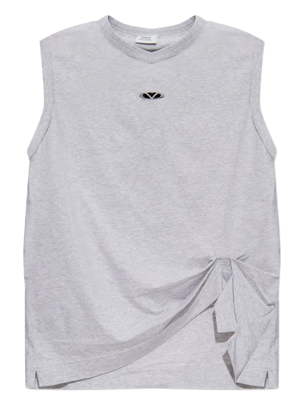 

Декорированная футболка Vetements, серый