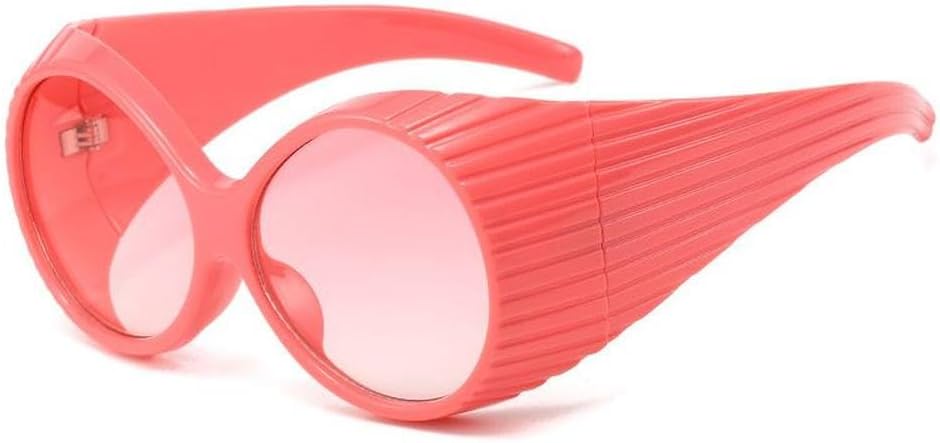 

Круглые солнцезащитные очки в стиле стимпанк для женщин и мужчин, модные солнцезащитные очки большого размера в стиле панк для женщин, винтажные очки, солнцезащитные очки UV400 HYYZZC, C7 Pink