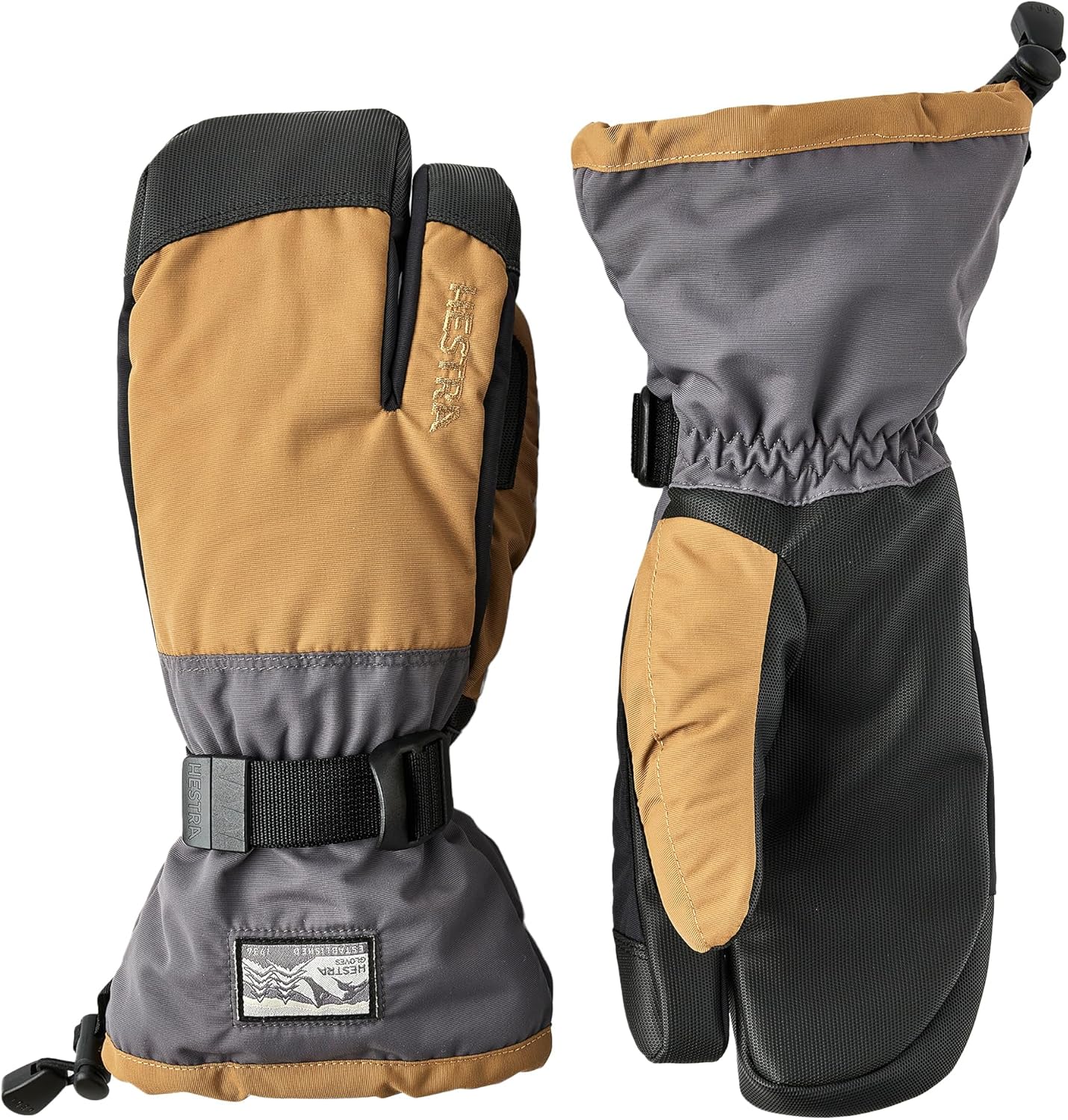 

Перчатки Hestra Unisex Gauntlet Sr с тремя пальцами, водонепроницаемые, ветрозащитные, утепленные для катания на лыжах и сноуборде, для мужчин и женщин, Black/Black